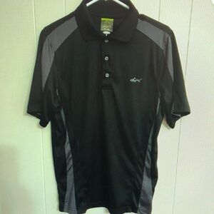 Black and Gray Men's Polo Shirt